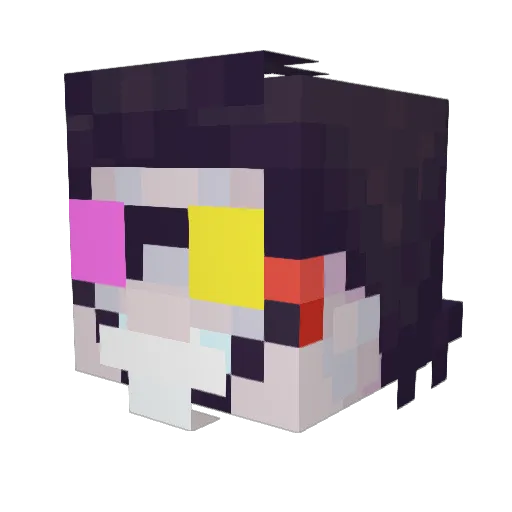 Siglahs Minecraft avatar head, 3D render