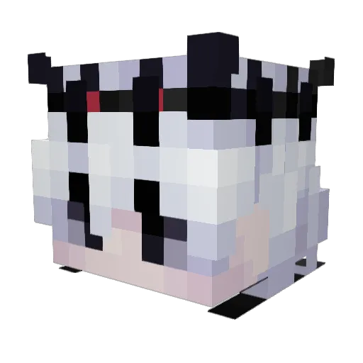 Sigma44vixik Minecraft avatar head, 3D render