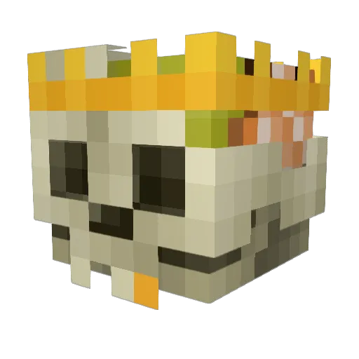 Sigma Minecraft avatar head, 3D render