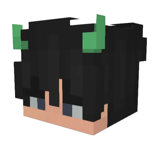 SigmaHao Minecraft avatar head, 3D render
