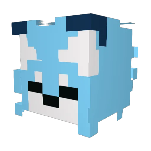 SigmaSimon13 Minecraft avatar head, 3D render