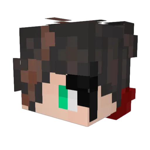 Sigma_VEB Minecraft avatar head, 3D render
