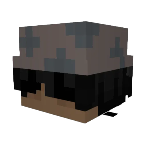 Sigma_koks Minecraft avatar head, 3D render
