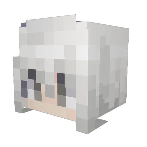 Sigma_suit_ooky Minecraft avatar head, 3D render