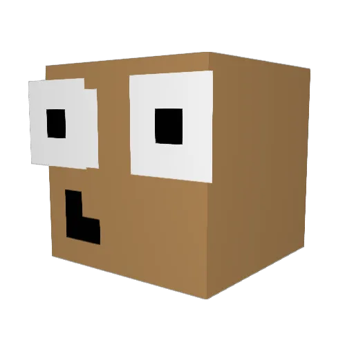 Sigmadrian Minecraft avatar head, 3D render