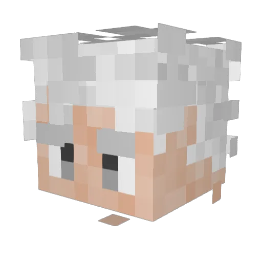Sigmalox Minecraft avatar head, 3D render