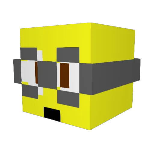 Sign2217 Minecraft avatar head, 3D render