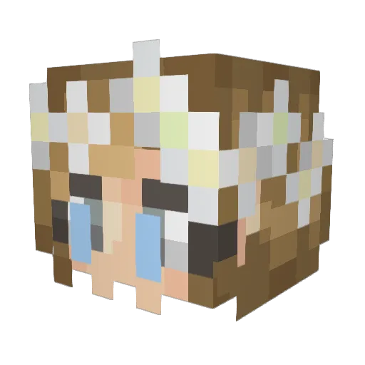 Signe2101 Minecraft avatar head, 3D render