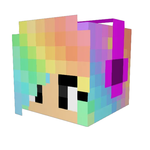 SigneAlma Minecraft avatar head, 3D render