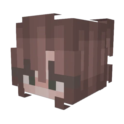 SigneW Minecraft avatar head, 3D render