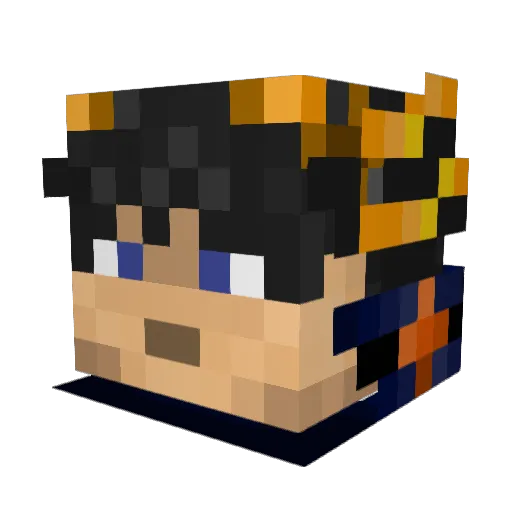 SignerYuseiFudo Minecraft avatar head, 3D render