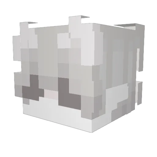 Significant Minecraft avatar head, 3D render