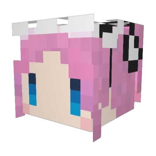 SigokuMetan Minecraft avatar head, 3D render