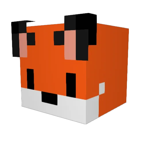 Sigorta Minecraft avatar head, 3D render