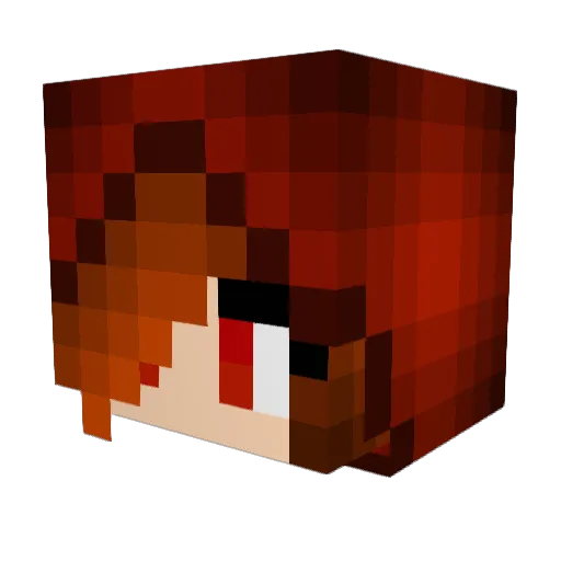 Sigoulet Minecraft avatar head, 3D render