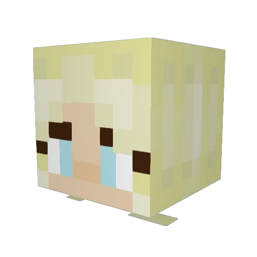 SigridKaag Minecraft avatar head, 3D render