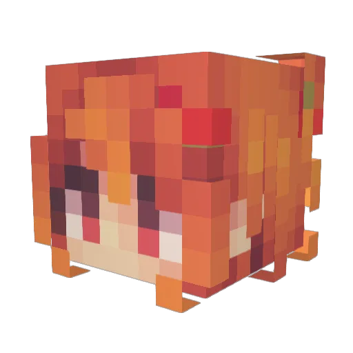 SigridTheEgg Minecraft avatar head, 3D render