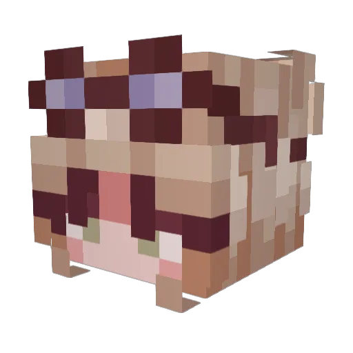 Sigrid_np Minecraft avatar head, 3D render