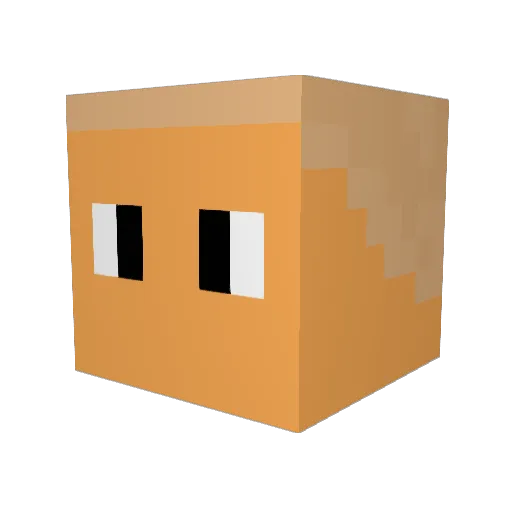 Sigridd Minecraft avatar head, 3D render