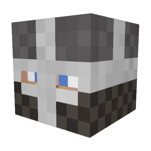 Sigtyr Minecraft avatar head, 3D render
