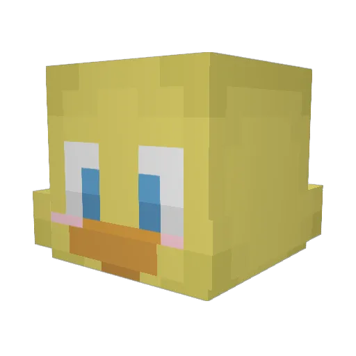 Sii2 Minecraft avatar head, 3D render