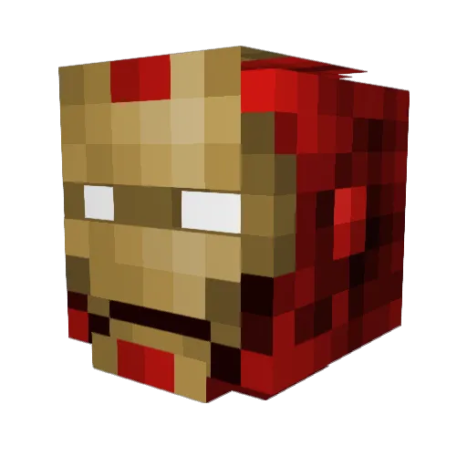 SiiNez Minecraft avatar head, 3D render
