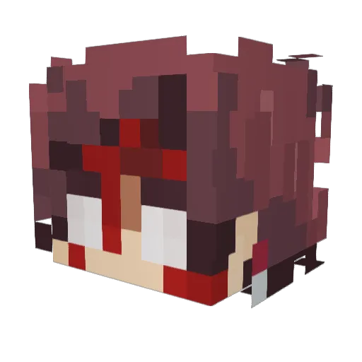 SiiRGEOO Minecraft avatar head, 3D render