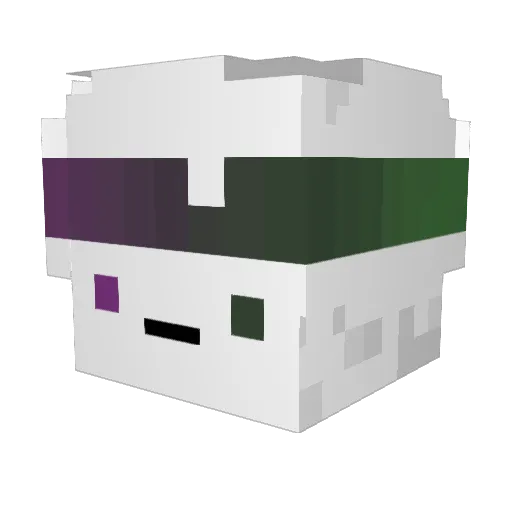 Siignups Minecraft avatar head, 3D render