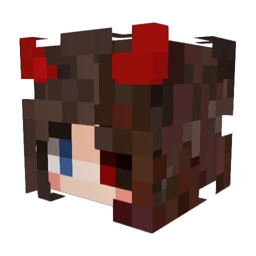 Siiifa Minecraft avatar head, 3D render