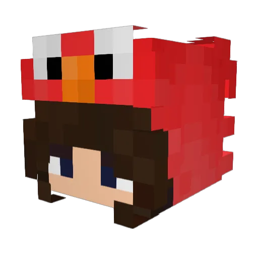 Siiils Minecraft avatar head, 3D render