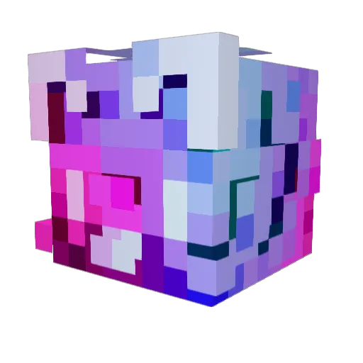 Siiiuuuu Minecraft avatar head, 3D render