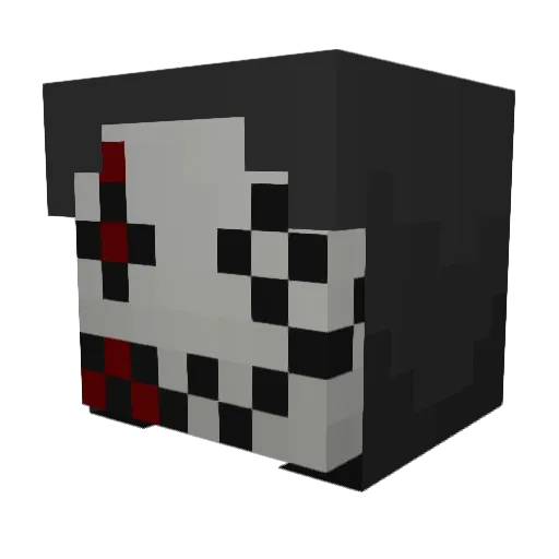 Siikes Minecraft avatar head, 3D render