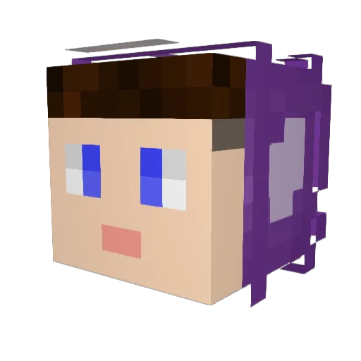 Siiles Minecraft avatar head, 3D render