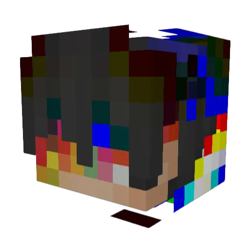 Siilok Minecraft avatar head, 3D render