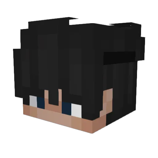 SiimplyFatal Minecraft avatar head, 3D render