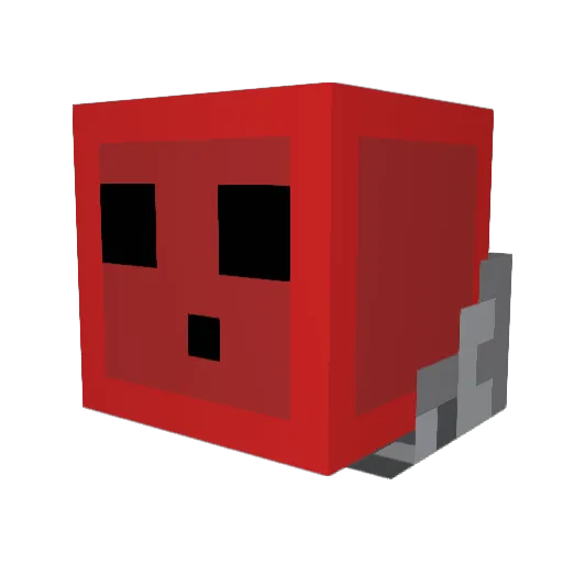 Siinide Minecraft avatar head, 3D render