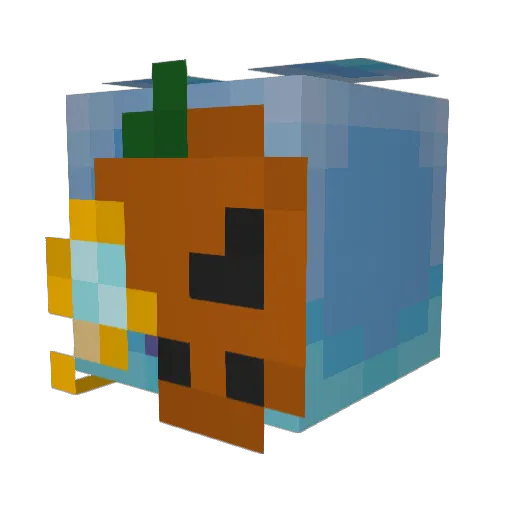 SiirMips Minecraft avatar head, 3D render