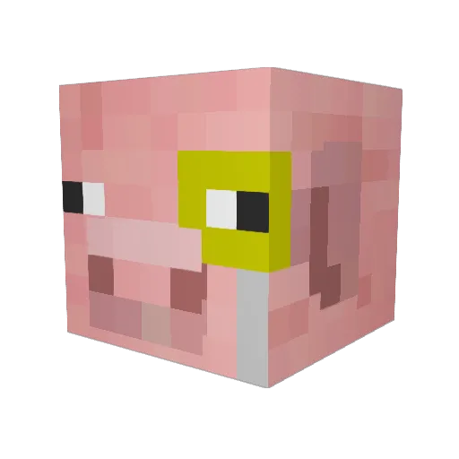 Siison Minecraft avatar head, 3D render