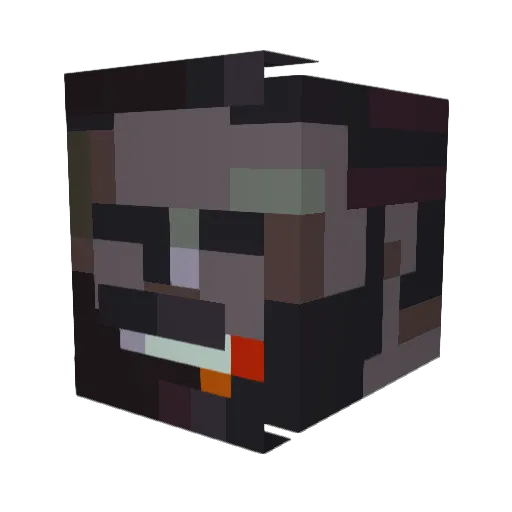 Siissioe123 Minecraft avatar head, 3D render