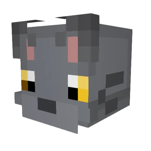 Siivan Minecraft avatar head, 3D render