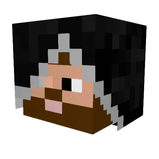 SijadaSigma Minecraft avatar head, 3D render