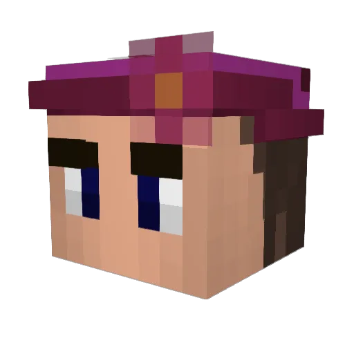 Sijakin Minecraft avatar head, 3D render
