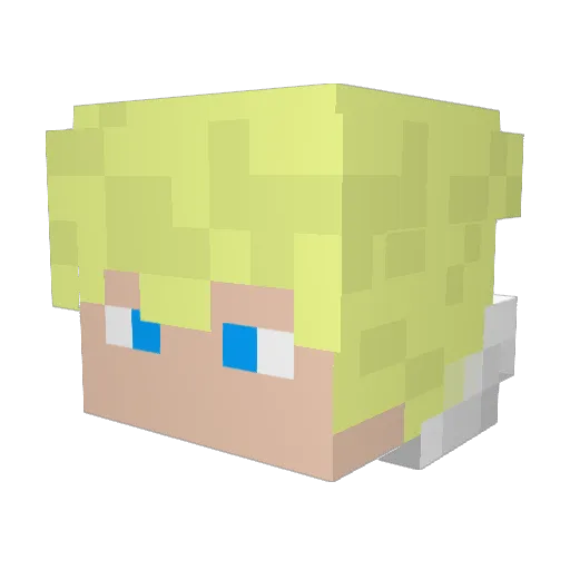 SijanGHG Minecraft avatar head, 3D render