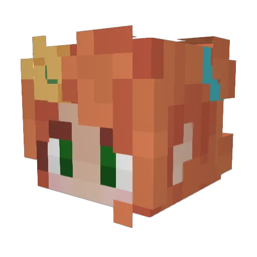SikDoctor Minecraft avatar head, 3D render