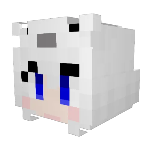 Sik_dul Minecraft avatar head, 3D render
