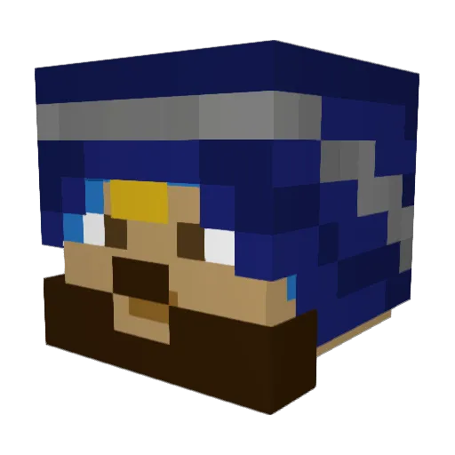 Sikander316 Minecraft avatar head, 3D render