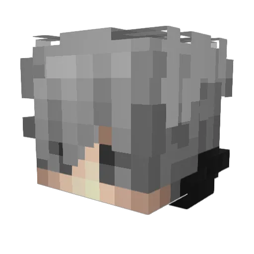 Sikanld Minecraft avatar head, 3D render