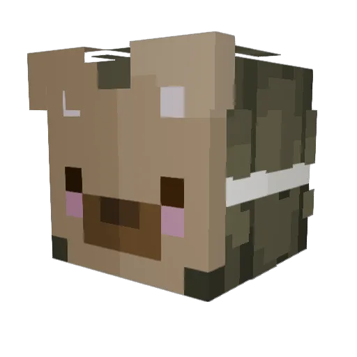 SikeAlix Minecraft avatar head, 3D render
