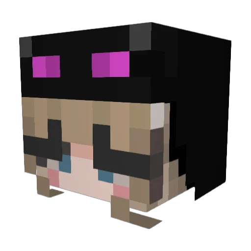SikeQ12 Minecraft avatar head, 3D render