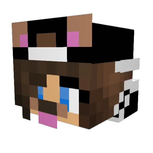 Siked_ Minecraft avatar head, 3D render